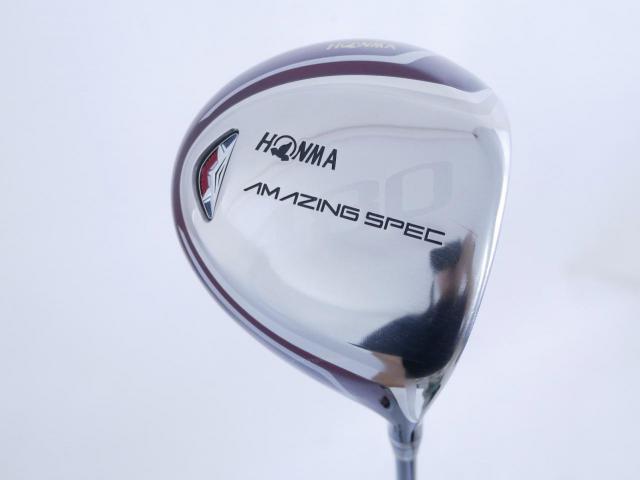 Driver : Honma : Honma Amazing Spec 480 (หน้าเด้งเกินกฏ หัวขนาด 480cc.) Loft 11.5 ก้าน Amazing Spec Feather & Feather Flex R