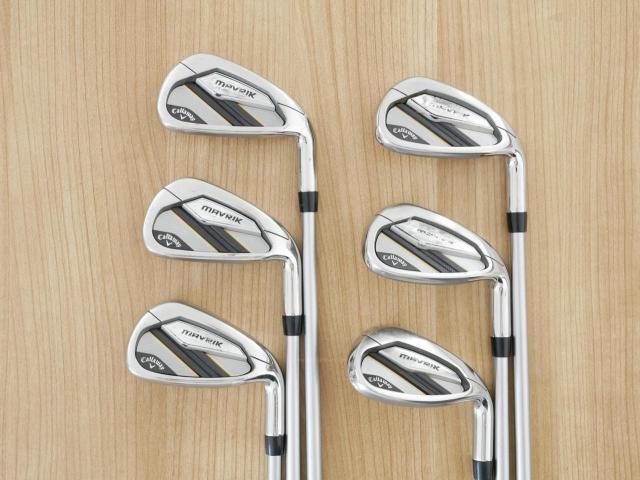 Iron set : Callaway : ชุดเหล็ก Callaway Mavrik (ปี 2020 ตีง่าย ไกลมากๆ) มีเหล็ก 6-Pw,Gw (6 ชิ้น) ก้านกราไฟต์ Mitsubishi Diamana 50 Flex R