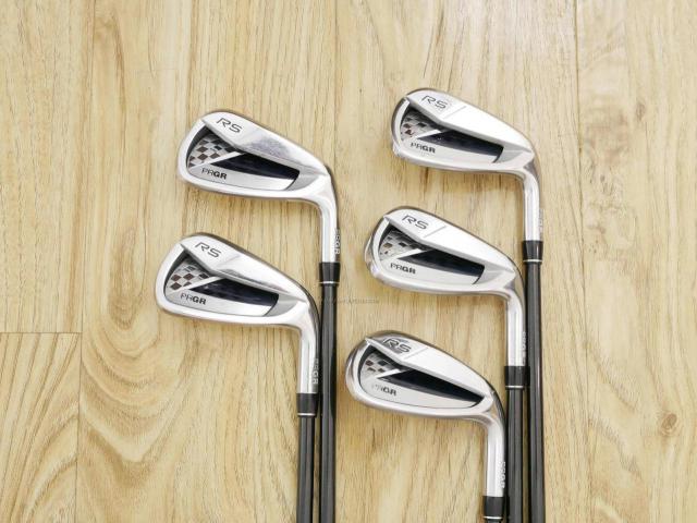 Iron set : PRGR : ชุดเหล็ก PRGR RS Titanium Face (ออกปี 2017 ตีไกล) มีเหล็ก 6-Pw (5 ชิ้น) ก้านกราไฟต์ Tour AD 75 Flex R