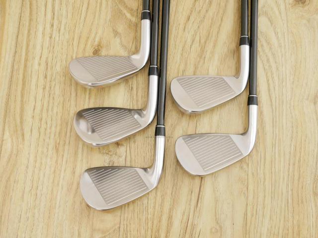 Iron set : PRGR : ชุดเหล็ก PRGR RS Titanium Face (ออกปี 2017 ตีไกล) มีเหล็ก 6-Pw (5 ชิ้น) ก้านกราไฟต์ Tour AD 75 Flex R