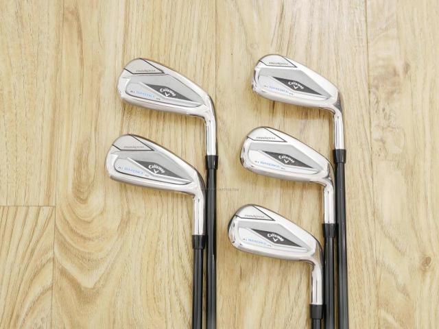 Iron set : Callaway : ชุดเหล็ก Callaway Paradym Ai Smoke HL (รุ่นล่าสุด ออกปี 2024 ตีง่ายมาก ไกล Japan Spec.) มีเหล็ก 6-Pw (5 ชิ้น) ก้านกราไฟต์ Fujikura TENSEI 50 Flex R