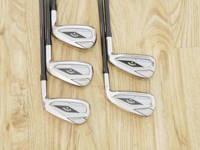 Iron set : Callaway : ชุดเหล็ก Callaway Paradym Ai Smoke HL (รุ่นล่าสุด ออกปี 2024 ตีง่ายมาก ไกล Japan Spec.) มีเหล็ก 6-Pw (5 ชิ้น) ก้านกราไฟต์ Fujikura TENSEI 50 Flex R