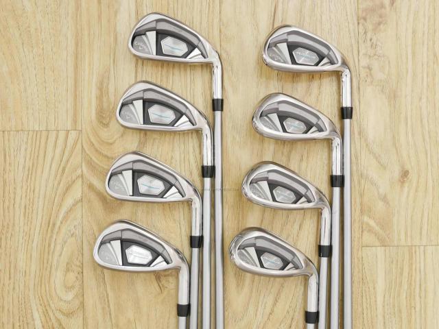 Iron set : Callaway : ชุดเหล็ก Callaway Rogue Star CF18 (ออกปี 2018 ตีง่าย ไกลมากๆ) มีเหล็ก 5-Pw,Aw,Gw (8 ชิ้น) ก้านกราไฟต์ Mitsubishi FUBUKI 50 Flex R