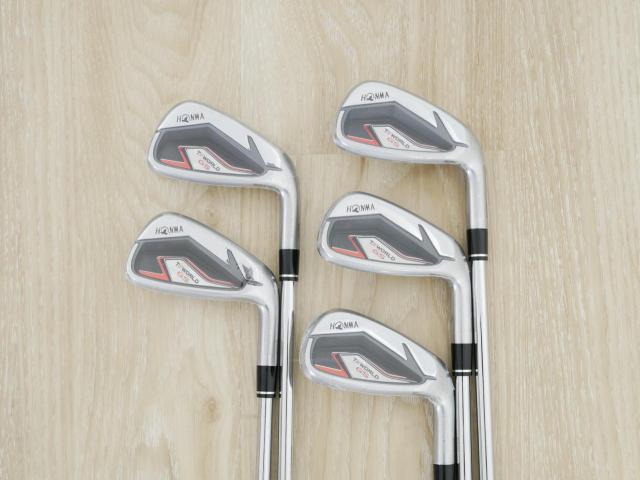 Iron set : Honma : **ของใหม่ ยังไม่แกะพลาสติก** ชุดเหล็ก Honma Tour World GS (ออกปี 2021 ใบใหญ่ ตีง่าย ไกล) มีเหล็ก 6-10 (5 ชิ้น) ก้านเหล็ก NS Pro ZELOS Flex S