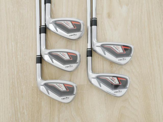 Iron set : Honma : **ของใหม่ ยังไม่แกะพลาสติก** ชุดเหล็ก Honma Tour World GS (ออกปี 2021 ใบใหญ่ ตีง่าย ไกล) มีเหล็ก 6-10 (5 ชิ้น) ก้านเหล็ก NS Pro ZELOS Flex S