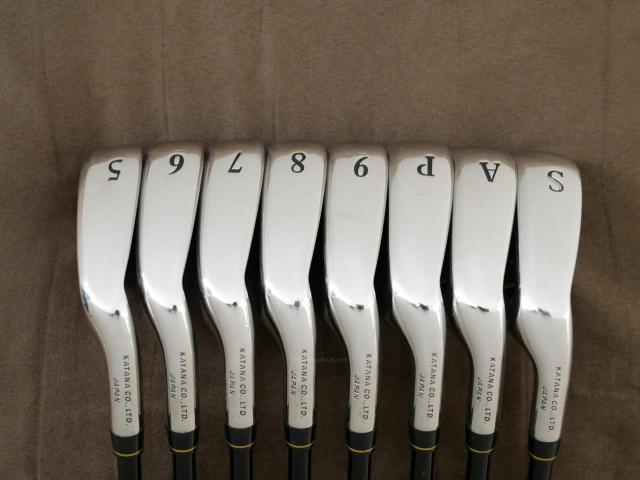 Iron set : Katana : ชุดเหล็ก Katana Snipe Iron GS-1 มีเหล็ก 5-Pw,Aw,Sw (8 ชิ้น) ก้านกราไฟต์ Flex R