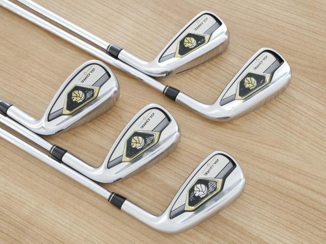 Iron set : Taylormade : ชุดเหล็ก Taylormade Gloire G (รุ่นท๊อปสุด ตีไกลมากๆ เหล็ก 7 Loft 26.5 หน้าเด้ง) มีเหล็ก 6-Pw (5 ชิ้น) ก้านเหล็ก NS Pro 830 Flex S