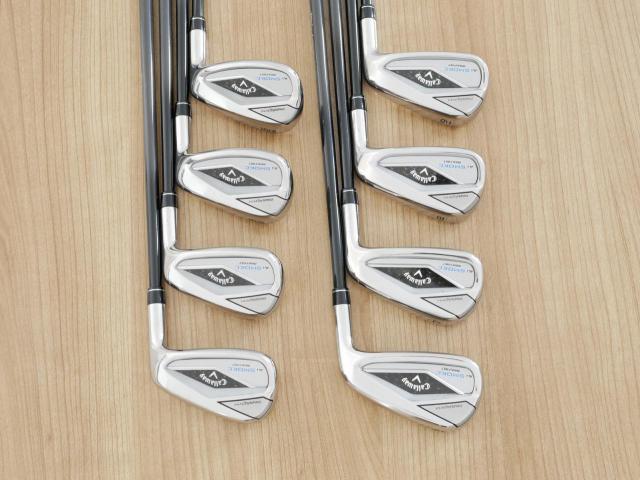 Iron set : Callaway : ชุดเหล็ก Callaway Paradym Ai Smoke Max Fast (รุ่นล่าสุด ออกปี 2024 ตีง่ายมาก ไกล Japan Spec.) มีเหล็ก 6-Pw,Aw,Gw,Sw (8 ชิ้น) ก้านกราไฟต์ Fujikura TENSEI 40 Flex R