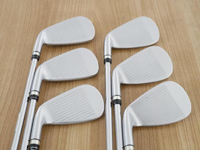 Iron set : PRGR : ชุดเหล็กกระเทย PRGR Egg PF Forged (รุ่นปี 2019 ตีง่ายและไกลมากๆ โกงสุดๆ) มีเหล็ก 6-Pw,Aw (6 ชิ้น) ก้านเหล็ก NS Pro 75 Flex R