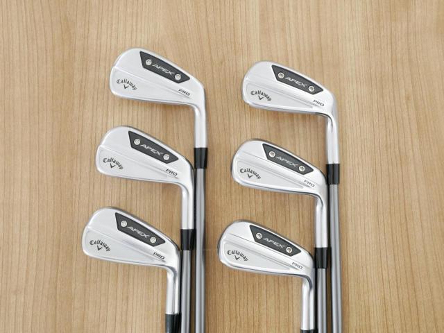 Iron set : Callaway : ชุดเหล็ก Callaway APEX Pro Forged (รุ่นล่าสุด ปี 2024) มีเหล็ก 5-Pw (6 ชิ้น) ก้านกราไฟต์ Fujikura MC 80 Flex S