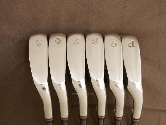 Iron set : PRGR : ชุดเหล็ก PRGR Premium Red TR-X 505 (รุ่นท็อป หน้าเด้ง ตีง่ายไกลมาก) มีเหล็ก 5-Pw (6 ชิ้น) ก้านกราไฟต์ Flex S 