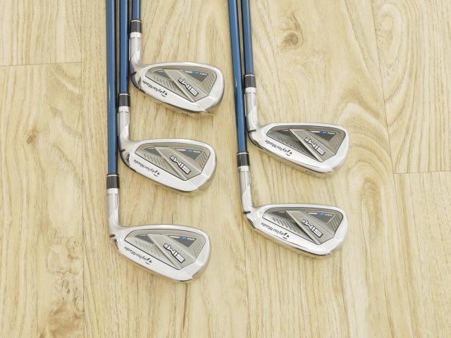 Iron set : Taylormade : ชุดเหล็ก Taylormade SIM 2 MAX (ออกปี 2021 Japan Spec. ตีง่าย ไกล) มีเหล็ก 6-Pw (5 ชิ้น) ก้านกราไฟต์ Mitsubishi TENSEI TM60 Flex R