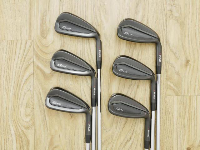 Iron set : Ping : ชุดเหล็ก Ping G710 (รุ่นล่าสุด ออกปี 2020 Japan Spec. ใบใหญ่ ง่ายที่สุด ไกลที่สุดของ Ping) มีเหล็ก 5-Pw (6 ชิ้น) ก้านเหล็ก NS Pro Zelos 7 Flex R