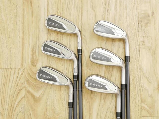 Iron set : Taylormade : ชุดเหล็ก Taylormade Stealth HD (ออกปี 2022 Japan Spec. ใบใหญ่มาก ตีง่ายสุดๆ) มีเหล็ก 6-Pw,Aw (6 ชิ้น) ก้านกราไฟต์ Mitsubishi Tensei TM60 Flex S