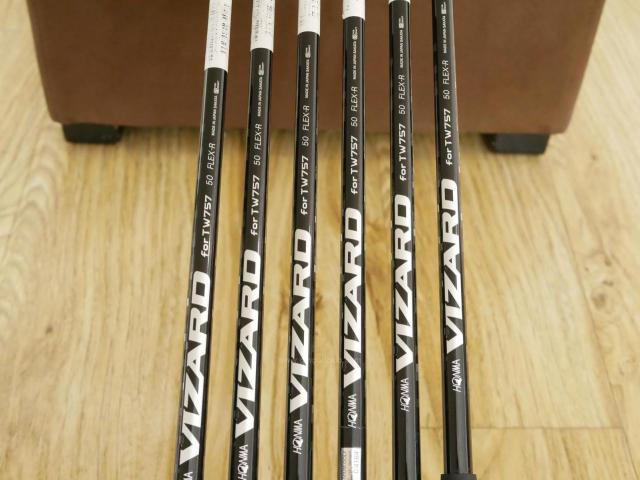 Iron set : Honma : ชุดเหล็ก Honma Tour World TW757P (ออกปี 2022) มีเหล็ก 5-Pw (6 ชิ้น) ก้านกราไฟต์ Honma Vizard 50 Flex R