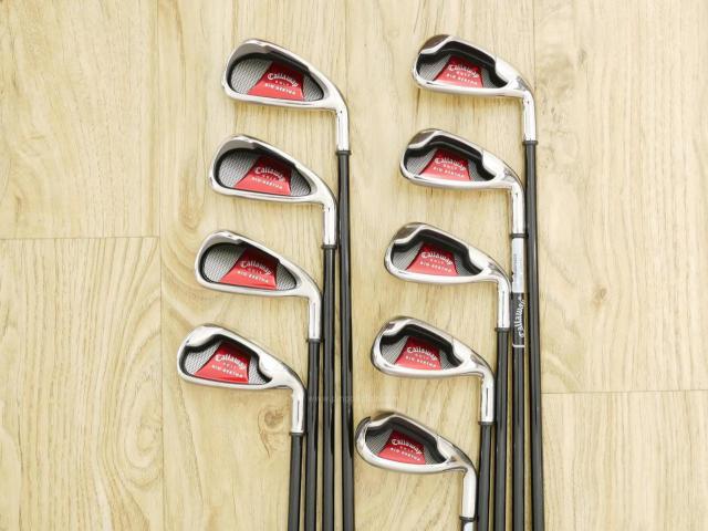 Iron set : Callaway : ชุดเหล็ก Callaway Big Bertha มีเหล็ก 3-Pw,Sw (9 ชิ้น) ก้านกราไฟต์ Flex R