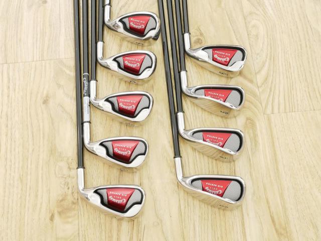 Iron set : Callaway : ชุดเหล็ก Callaway Big Bertha มีเหล็ก 3-Pw,Sw (9 ชิ้น) ก้านกราไฟต์ Flex R