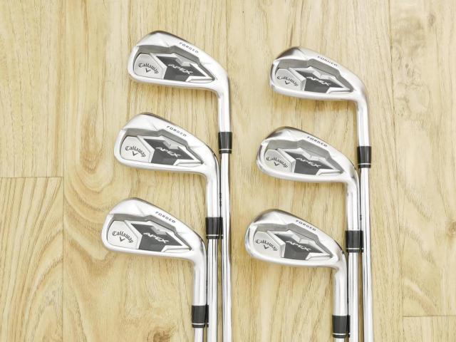 Iron set : Callaway : ชุดเหล็ก Callaway APEX Forged (ออกปี 2019) มีเหล็ก 5-Pw (6 ชิ้น) ก้านเหล็ก NS Pro ZELOS 8 Flex S