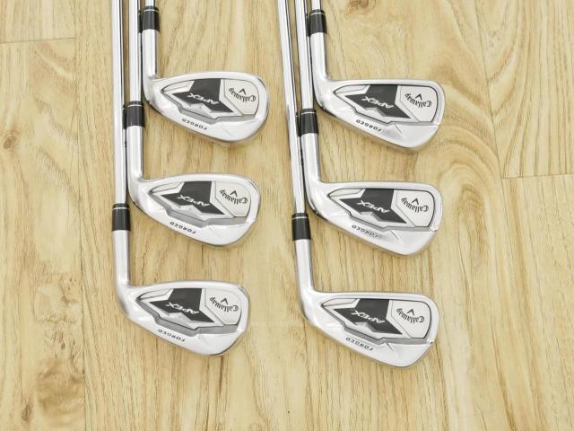 Iron set : Callaway : ชุดเหล็ก Callaway APEX Forged (ออกปี 2019) มีเหล็ก 5-Pw (6 ชิ้น) ก้านเหล็ก NS Pro ZELOS 8 Flex S