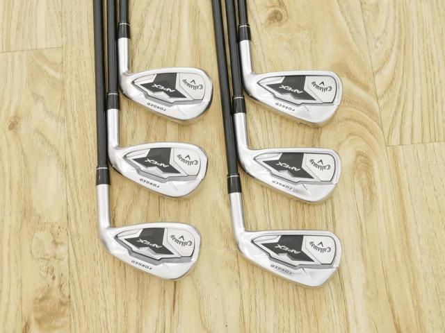 Iron set : Callaway : ชุดเหล็ก Callaway APEX Forged (ออกปี 2019) มีเหล็ก 5-Pw (6 ชิ้น) ก้านกราไฟต์ Fujikura Speeder Evolution Flex R