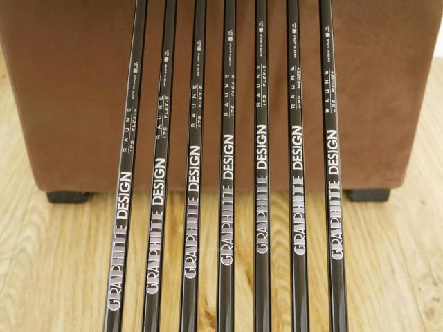 Iron set : Epon : ชุดเหล็ก EPON EF-02I Forged (ออกปี 2022 ใบใหญ่ ตีง่าย ไกล) มีเหล็ก 6-Pw,Aw,Sw (7 ชิ้น) ก้านกราไฟต์ Graphite Design RAUNE i75 Flex S