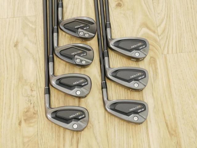 Iron set : Epon : ชุดเหล็ก EPON EF-02I Forged (ออกปี 2022 ใบใหญ่ ตีง่าย ไกล) มีเหล็ก 6-Pw,Aw,Sw (7 ชิ้น) ก้านกราไฟต์ Graphite Design RAUNE i75 Flex S