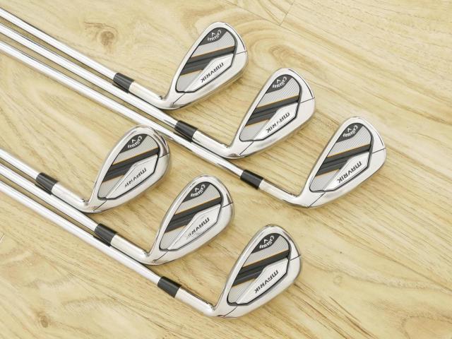 Iron set : Callaway : ชุดเหล็ก Callaway Mavrik (ปี 2020 ตีง่าย ไกลมากๆ) มีเหล็ก 6-Pw,Aw (6 ชิ้น) ก้านเหล็ก NS Pro Zelos 7 Flex R