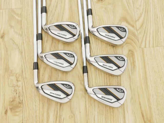 Iron set : Callaway : ชุดเหล็ก Callaway Mavrik (ปี 2020 ตีง่าย ไกลมากๆ) มีเหล็ก 6-Pw,Aw (6 ชิ้น) ก้านเหล็ก NS Pro Zelos 7 Flex R