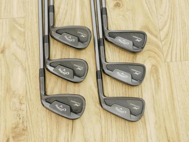 Iron set : Callaway : ชุดเหล็ก Callaway X Forged Star Black Limited (ออกปี 2021 หายากมากๆ) มีเหล็ก 5-Pw (6 ชิ้น) ก้านกราไฟต์ Fujikura MC 80 Flex R