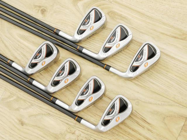 Iron set : Honma : ชุดเหล็ก Honma ATHPORT E+ มีเหล็ก 6-11,Aw (7 ชิ้น) ก้านกราไฟต์ Honma ARMRQ WT-53 Flex R