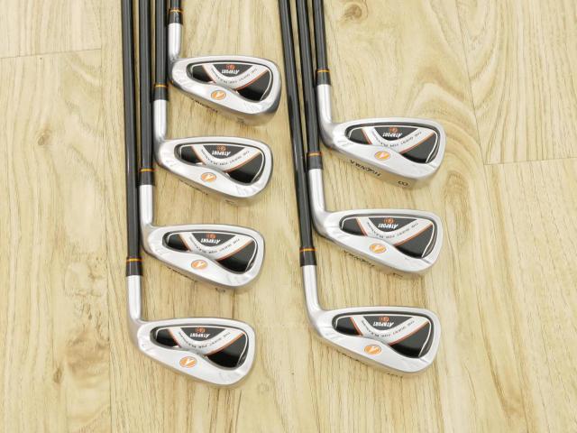 Iron set : Honma : ชุดเหล็ก Honma ATHPORT E+ มีเหล็ก 6-11,Aw (7 ชิ้น) ก้านกราไฟต์ Honma ARMRQ WT-53 Flex R