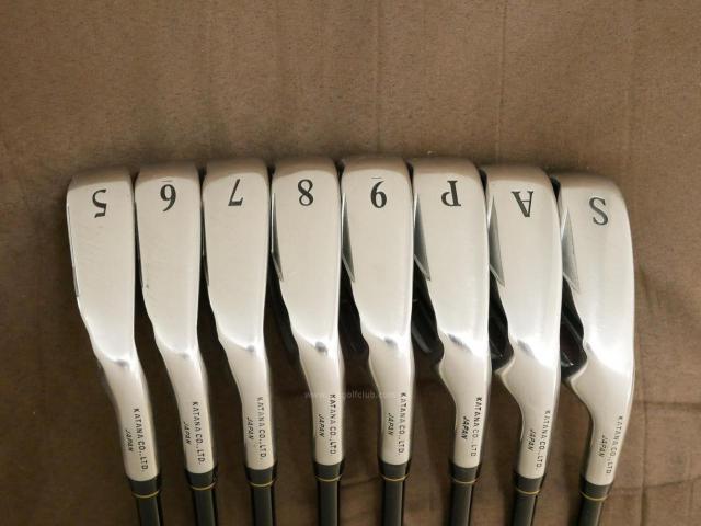 Iron set : Katana : ชุดเหล็ก Katana Snipe Iron SF-1 (หน้าเด้ง) มีเหล็ก 5-Pw,Aw,Sw (8 ชิ้น) ก้านกราไฟต์ Flex SR