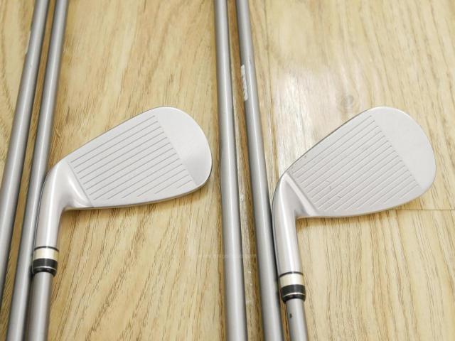 Iron set : PRGR : ชุดเหล็ก PRGR Egg PF Forged (รุ่นปี 2019 ตีง่ายและไกลมากๆ โกงสุดๆ) มีเหล็ก 7-Pw,Aw,As,Sw (7 ชิ้น) ก้านกราไฟต์ M-40 Flex SR