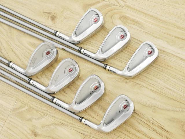 Iron set : PRGR : ชุดเหล็ก PRGR Egg PF Forged (รุ่นปี 2019 ตีง่ายและไกลมากๆ โกงสุดๆ) มีเหล็ก 7-Pw,Aw,As,Sw (7 ชิ้น) ก้านกราไฟต์ M-40 Flex SR