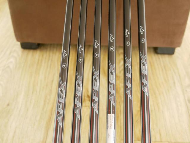 Iron set : Callaway : ชุดเหล็ก Callaway APEX Forged มีเหล็ก 5-Pw (6 ชิ้น) ก้านกราไฟต์ Flex R