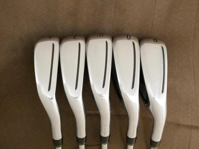 Iron set : Taylormade : ชุดเหล็ก Taylormade Gloire G (รุ่นท๊อปสุด ตีไกลมากๆ เหล็ก 7 Loft 26.5 หน้าเด้ง) มีเหล็ก 6-Pw (5 ชิ้น) ก้านเหล็ก NS Pro 830 Flex R