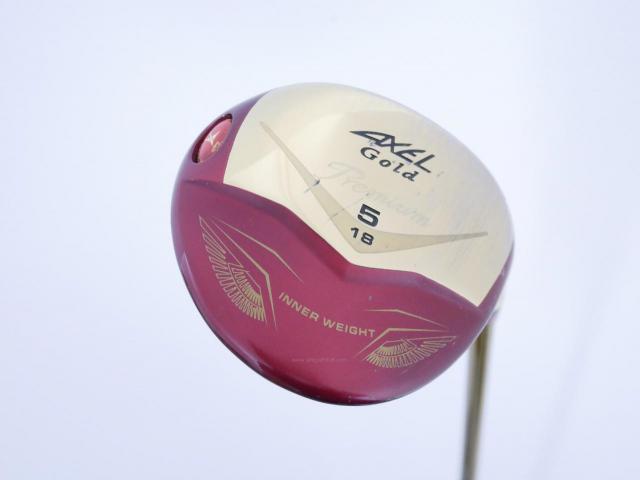 Fairway Wood : Tsuruya : หัวไม้ 5 Tsuruya AXEL Gold Premium IV (รุ่นปี 2021 ตัวท๊อป ของใหม่ 2 หมื่นกว่า) Loft 18 Flex R