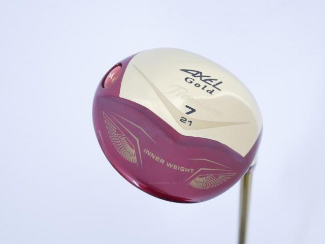 Fairway Wood : Tsuruya : หัวไม้ 7 Tsuruya AXEL Gold Premium IV (รุ่นปี 2021 ตัวท๊อป ของใหม่ 2 หมื่นกว่า) Loft 21 Flex R