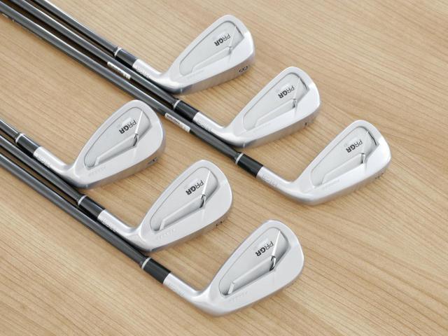 Iron set : PRGR : ชุดเหล็ก PRGR 03 Forged (รุ่นล่าสุด ปี 2024 ตีง่าย ไกลมากๆๆ) มีเหล็ก 6-Pw,AW (6 ชิ้น) ก้านกราไฟต์ Mitsubishi Diamana Flex R