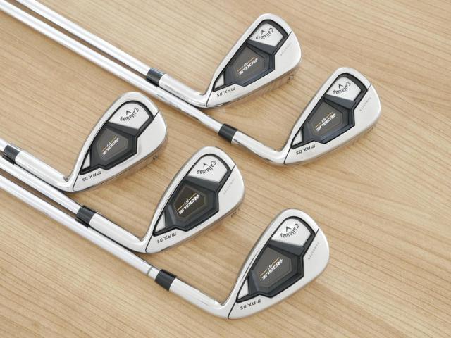 Iron set : Callaway : ชุดเหล็ก Callaway Rogue ST Max OS (ออกปี 2022 ตีง่ายสุดๆ ไกลสุดๆ) มีเหล็ก 6-Pw (5 ชิ้น) ก้านเหล็ก NS Pro Zelos 7 Flex S