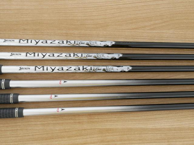 Iron set : Other Brand : ชุดเหล็ก Srixon GIE (ใบใหญ่ ตีง่าย) มีเหล็ก 6-Pw,Aw (6 ชิ้น) ก้านกราไฟต์ Miyazaki 61 Flex R