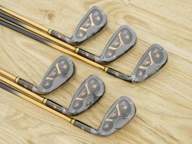 Iron set : Other Brand : **ของใหม่ ยังไม่แกะพลาสติก** ชุดเหล็ก Mutsumi Honma MH777 One Length (ใบใหญ่ ตีง่าย ไกล) มีเหล็ก 5-Pw (6 ชิ้น) ก้านกราไฟต์ Flex SR