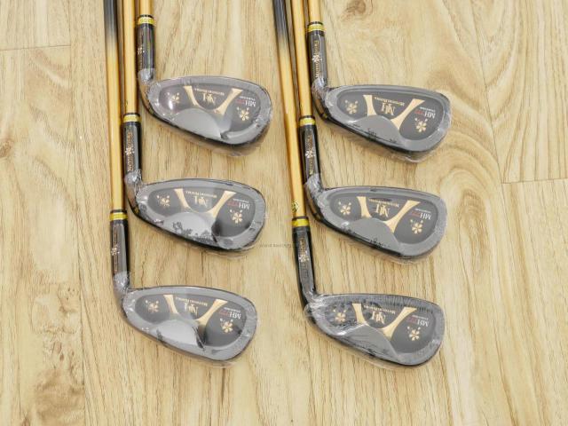 Iron set : Other Brand : **ของใหม่ ยังไม่แกะพลาสติก** ชุดเหล็ก Mutsumi Honma MH777 One Length (ใบใหญ่ ตีง่าย ไกล) มีเหล็ก 5-Pw (6 ชิ้น) ก้านกราไฟต์ Flex SR