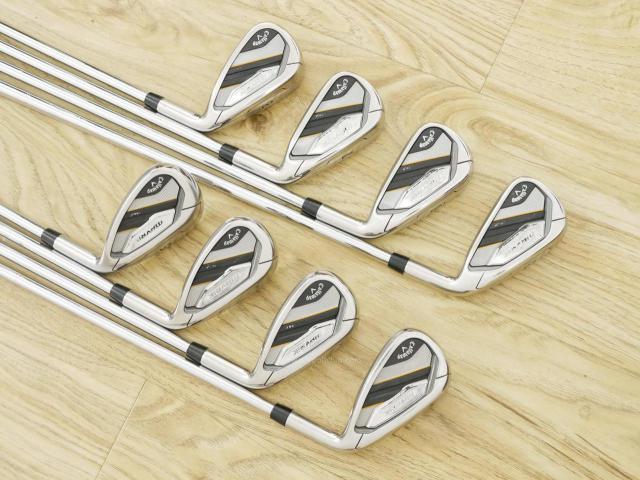 Iron set : Callaway : ชุดเหล็ก Callaway Mavrik MAX (ออกปี 2020 ตีง่าย ไกลมากๆ) มีเหล็ก 5-Pw,Aw,Sw (8 ชิ้น) ก้านเหล็ก NS Pro Zelos 7 Flex S