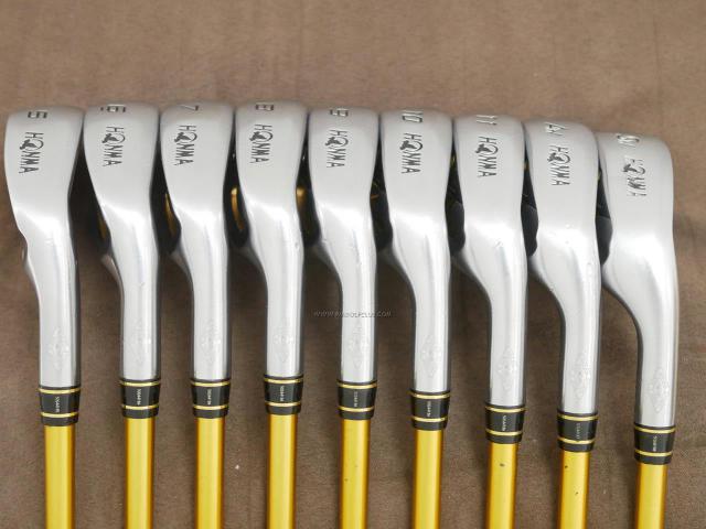 Iron set : Honma : **ก้าน 4 ดาว** ชุดเหล็ก Honma Beres IS-02 (หน้าเด้ง Forged) มีเหล็ก 5-11,Aw,Sw (9 ชิ้น เทียบเท่า 4-Pw,Aw,Sw) ก้าน ARMRQ 6 (49) Flex R (4 ดาว)