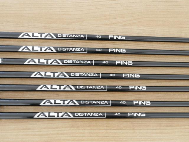 Iron set : Ping : ชุดเหล็ก Ping G710 (ปี 2021 Japan Spec. ใบใหญ่ ง่ายที่สุด ไกลที่สุดของ Ping) มีเหล็ก 6-Pw,Aw,Sw (7 ชิ้น) ก้านกราไฟต์ Ping ALTA Distanza 40 Flex R