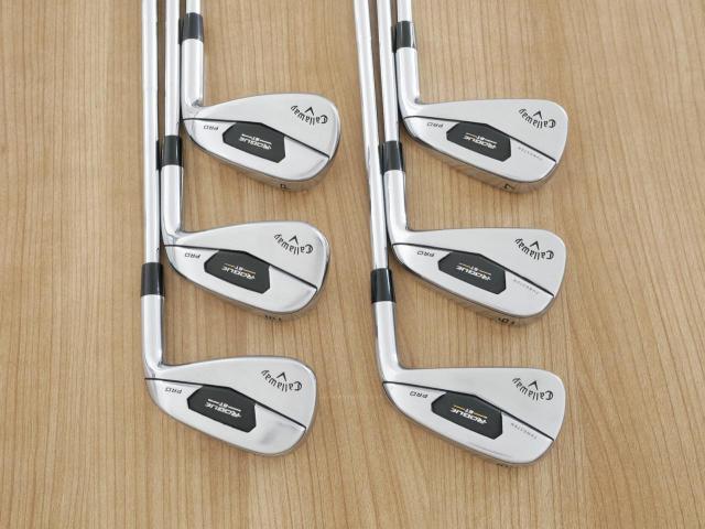 Iron set : Callaway : ชุดเหล็ก Callaway Rogue ST Pro (ออกปี 2022 คม นุ่ม แน่นมาก) มีเหล็ก 5-Pw (6 ชิ้น) ก้านเหล็ก Dynamic Gold 105 S200