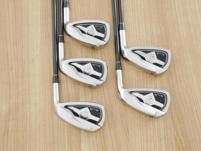 Iron set : Romaro : ชุดเหล็ก Romaro Ray Alpha (ปี 2017 ใบใหญ่ หน้า Titanium) มีเหล็ก 6-Pw (5 ชิ้น) ก้านกราไฟต์ Flex R