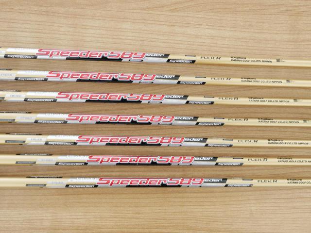 Iron set : Katana : ชุดเหล็ก Katana Sword Sniper 589 (หน้าเด้ง) มีเหล็ก 6-Pw,Aw,Sw (7 ชิ้น) ก้านกราไฟต์ Speeder 589 Flex R