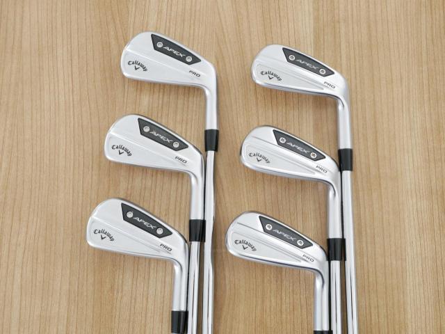 Iron set : Callaway : ชุดเหล็ก Callaway APEX Pro Forged (รุ่นล่าสุด ปี 2024) มีเหล็ก 5-Pw (6 ชิ้น) ก้านเหล็ก NS Pro 950 Flex R